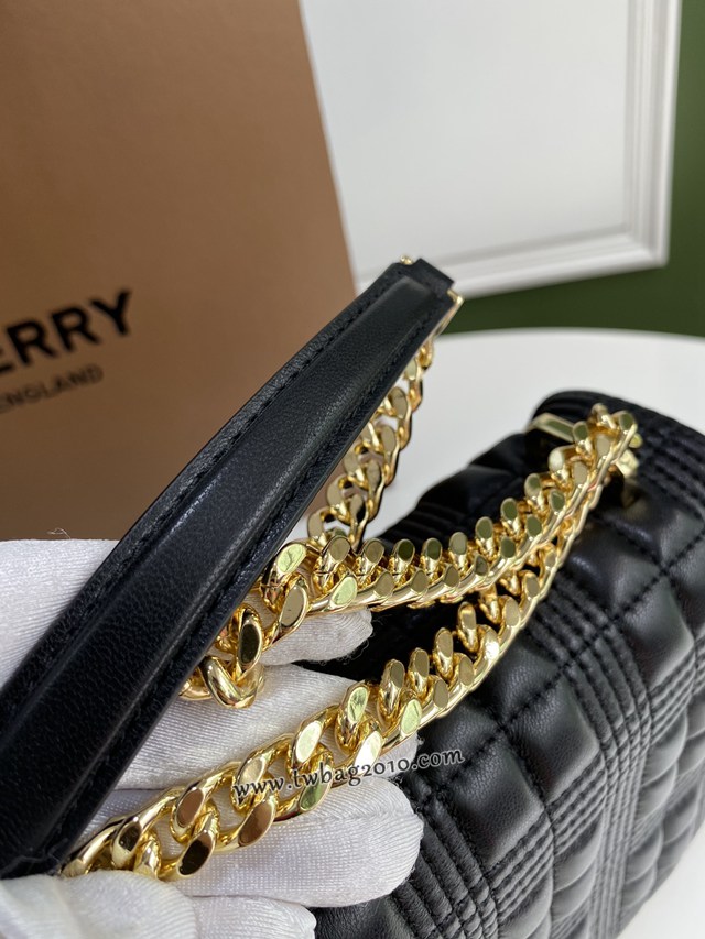 Burberry專門店新款大號羊皮TB蘿拉包 巴寶莉鏈條單肩斜挎女包 yxb1254